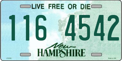 NH license plate 1164542