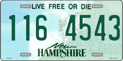 NH license plate 1164543
