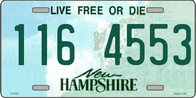 NH license plate 1164553