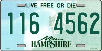 NH license plate 1164562