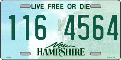 NH license plate 1164564