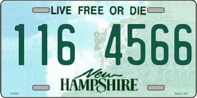 NH license plate 1164566