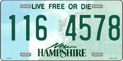 NH license plate 1164578