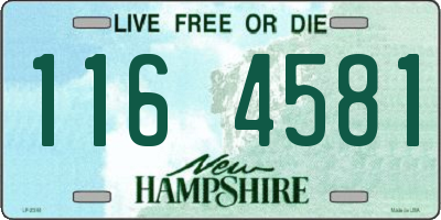 NH license plate 1164581