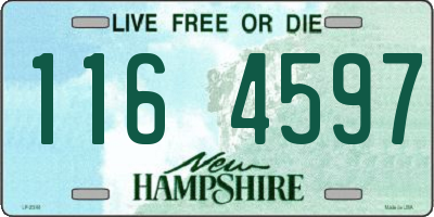 NH license plate 1164597