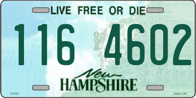 NH license plate 1164602