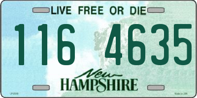 NH license plate 1164635