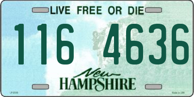 NH license plate 1164636