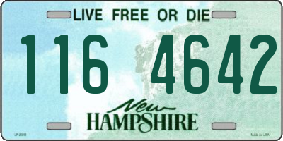 NH license plate 1164642