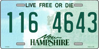 NH license plate 1164643