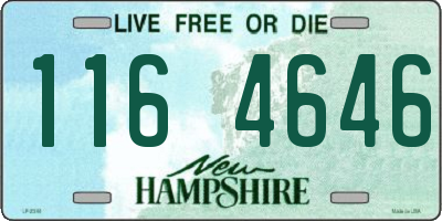 NH license plate 1164646