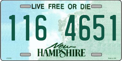 NH license plate 1164651