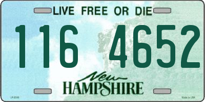 NH license plate 1164652