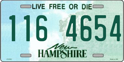 NH license plate 1164654