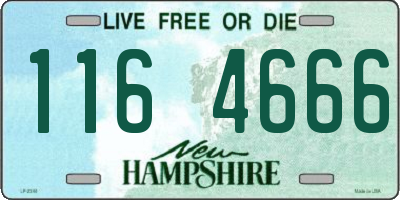 NH license plate 1164666