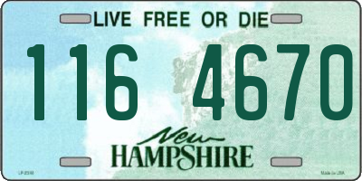 NH license plate 1164670