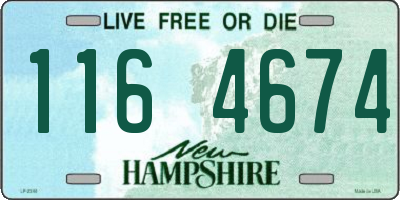 NH license plate 1164674