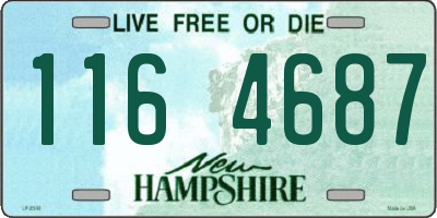 NH license plate 1164687