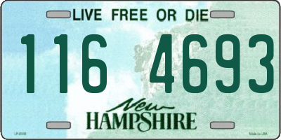 NH license plate 1164693