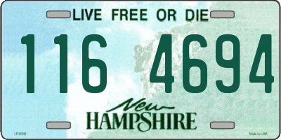 NH license plate 1164694