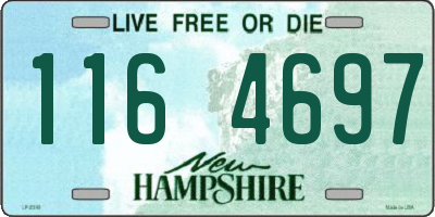 NH license plate 1164697