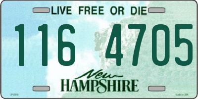 NH license plate 1164705