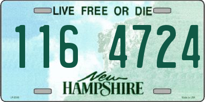 NH license plate 1164724