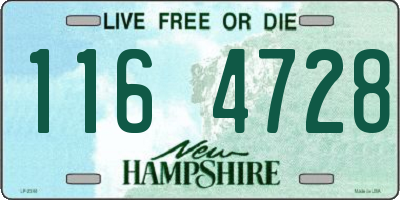 NH license plate 1164728