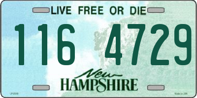 NH license plate 1164729