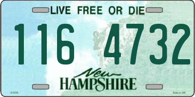 NH license plate 1164732