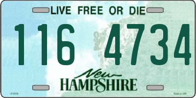 NH license plate 1164734