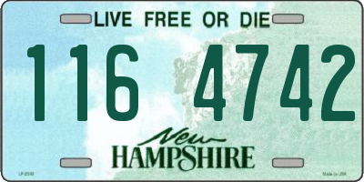 NH license plate 1164742