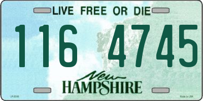 NH license plate 1164745