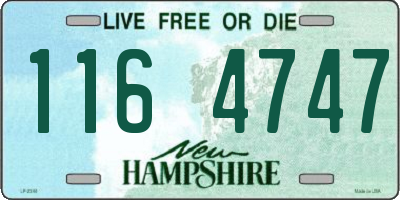 NH license plate 1164747