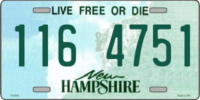 NH license plate 1164751