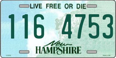 NH license plate 1164753