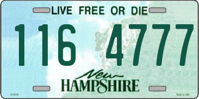 NH license plate 1164777