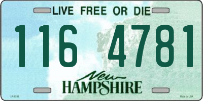 NH license plate 1164781