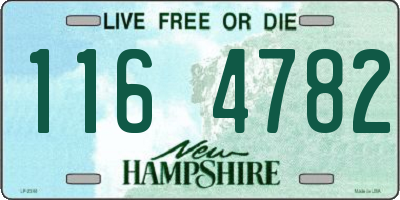 NH license plate 1164782