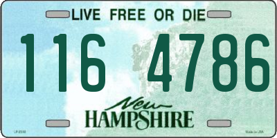 NH license plate 1164786