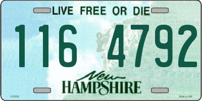 NH license plate 1164792