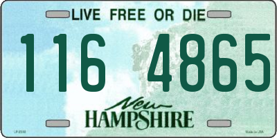 NH license plate 1164865