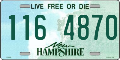 NH license plate 1164870