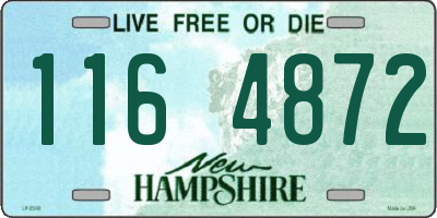 NH license plate 1164872