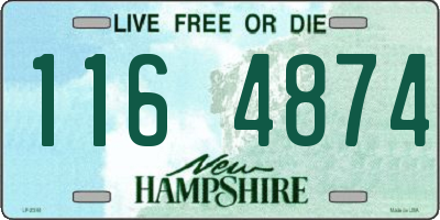 NH license plate 1164874