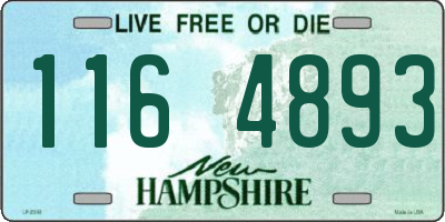 NH license plate 1164893