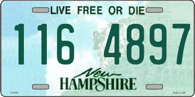NH license plate 1164897