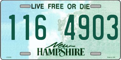 NH license plate 1164903