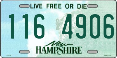 NH license plate 1164906
