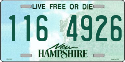 NH license plate 1164926